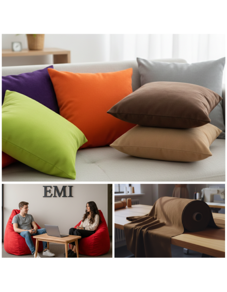 Metráž semiš tmavohnedý S4 EMI