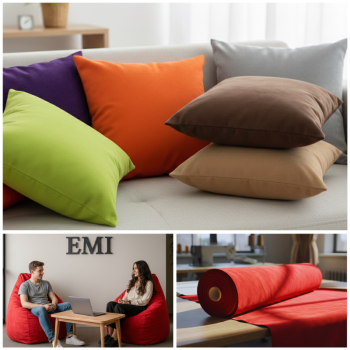 Metráž semiš červený S8 EMI