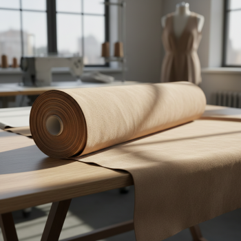 Metráž semiš svetlohnedý S5 EMI