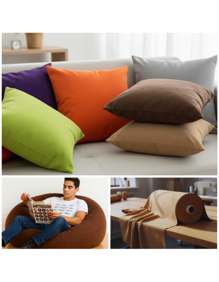 Metráž semiš svetlohnedý S5 EMI