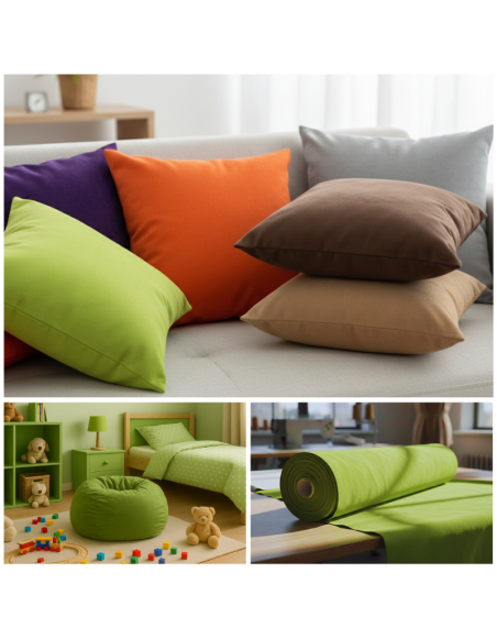 Metráž semiš zelený S6 EMI