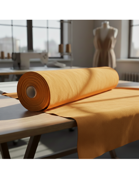 Metráž semiš oranžový S9 EMI