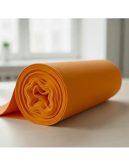 Látka_metráž_úplet_oranžová_EMI