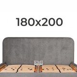 Posteľ čalúnená ESMINA + lamelový rošt + matrac EMI