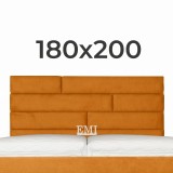 Posteľ čalúnená AZRA + lamelový rošt + matrac EMI