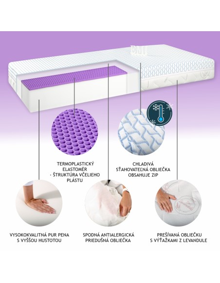 Matrac Elastofresh Comfort 90x200 cm EMI | 1+1 ZADARMO