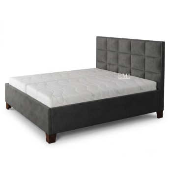 Posteľ čalúnená MONRA + lamelový rošt + matrac EMI