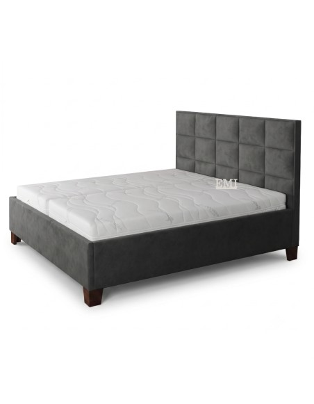 Posteľ čalúnená MONRA + lamelový rošt + matrac EMI