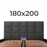 Posteľ čalúnená MONRA + lamelový rošt + matrac EMI
