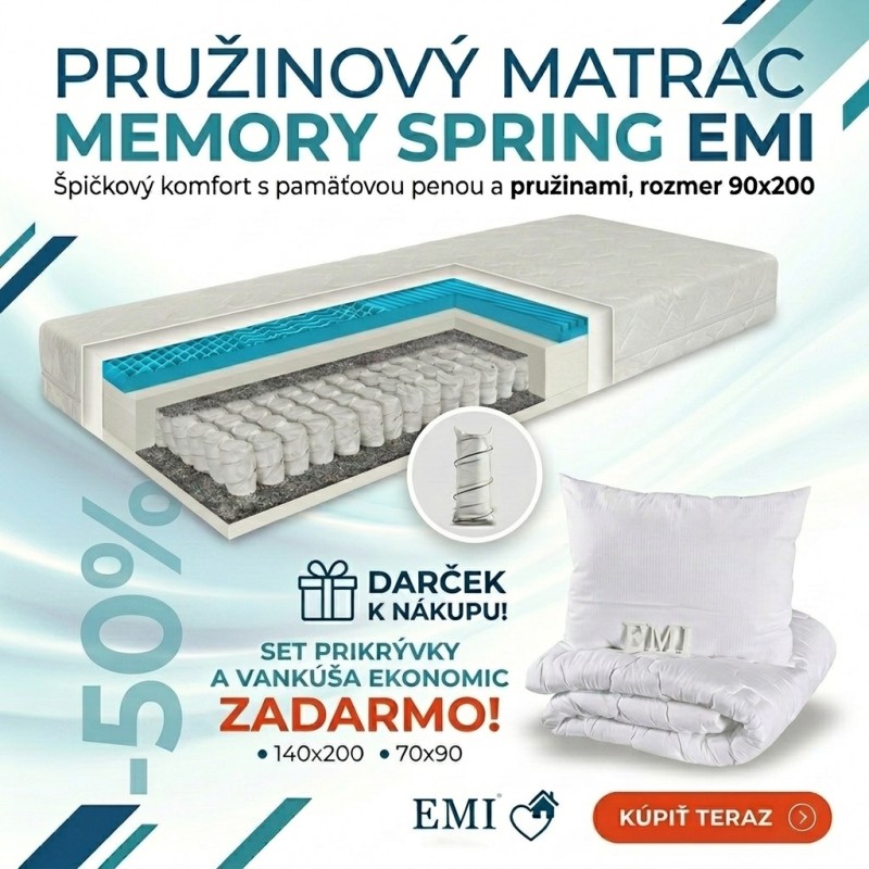 pruzinovy_matrac_memory_spring_emi_set_vankus_paplon