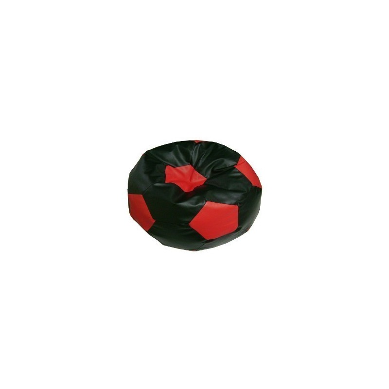 Sedací vak futbalová lopta malá čiernočervená EMI