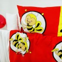 Obliečky detské bavlnené včielky červené EMI