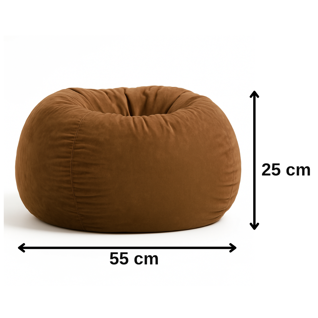 EMI_gömb_formájú_barna_babzsákfotel
