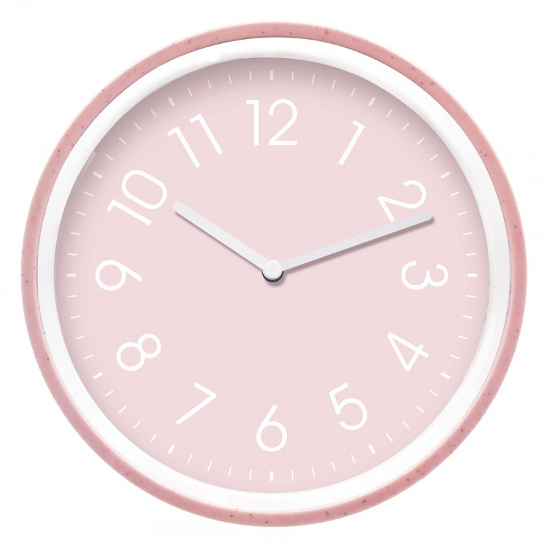 ružové nástenné hodiny