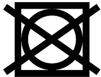 symbol označujúci zákaz sušenia v sušičke