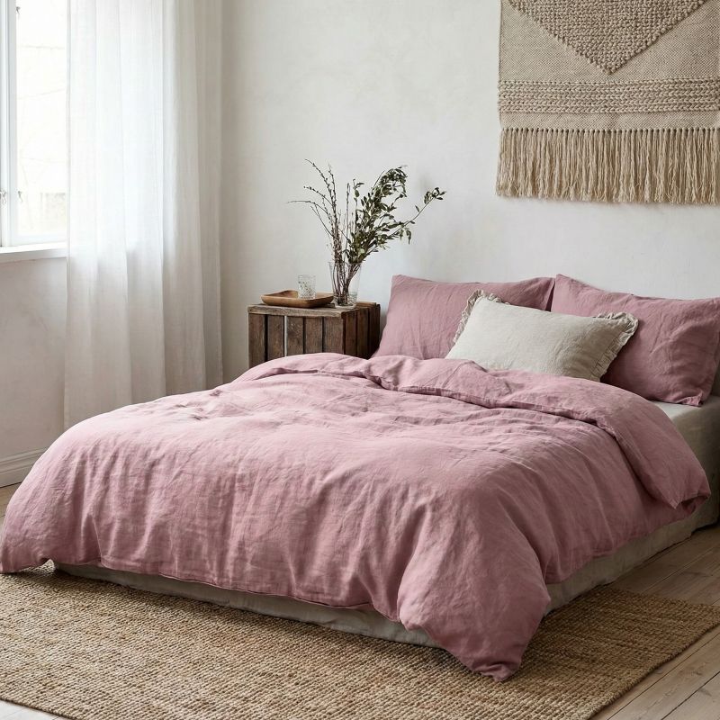 Ľanové obliečky Natur staroružové EMI