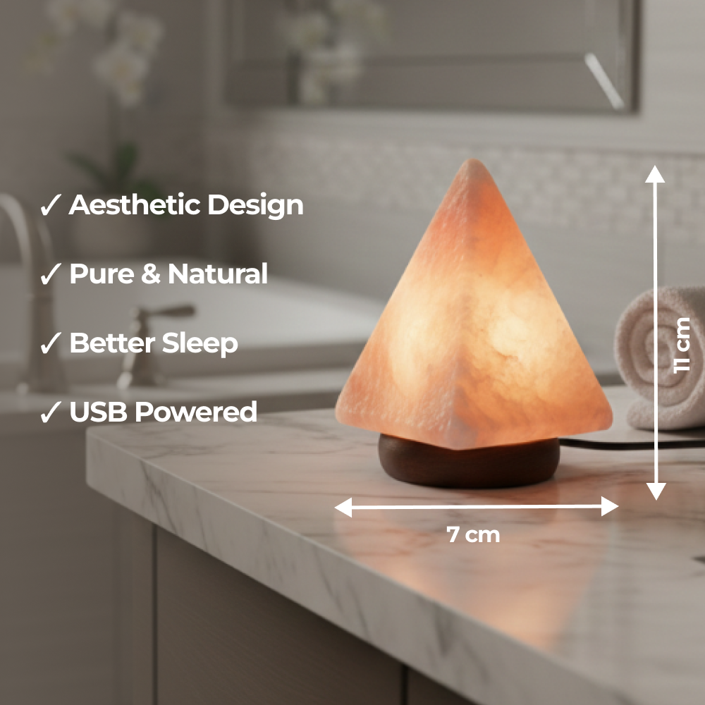 Soľná lampa Pyramída