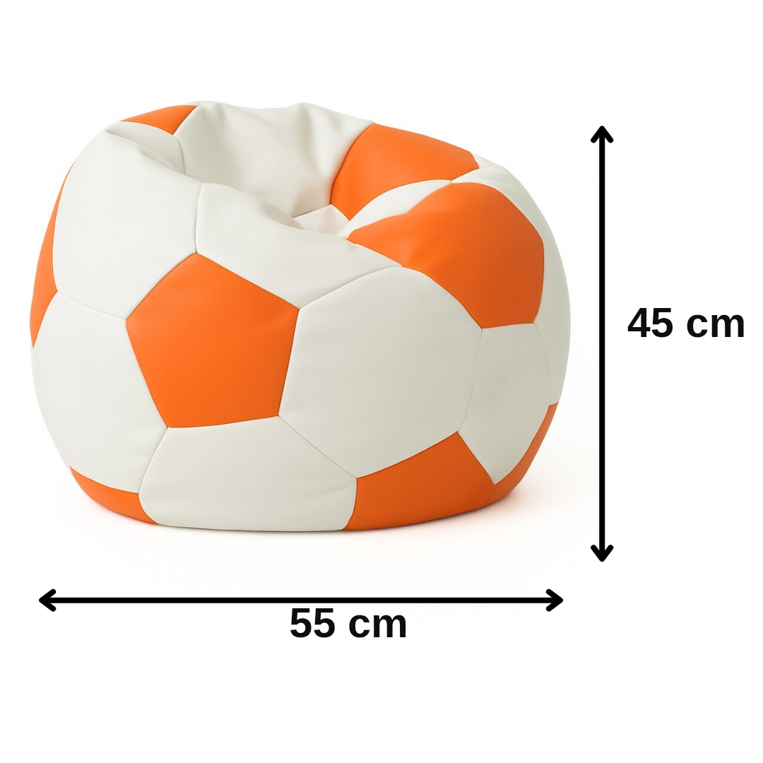 Sedací_vak_futbalová_lopta_bielooranžová