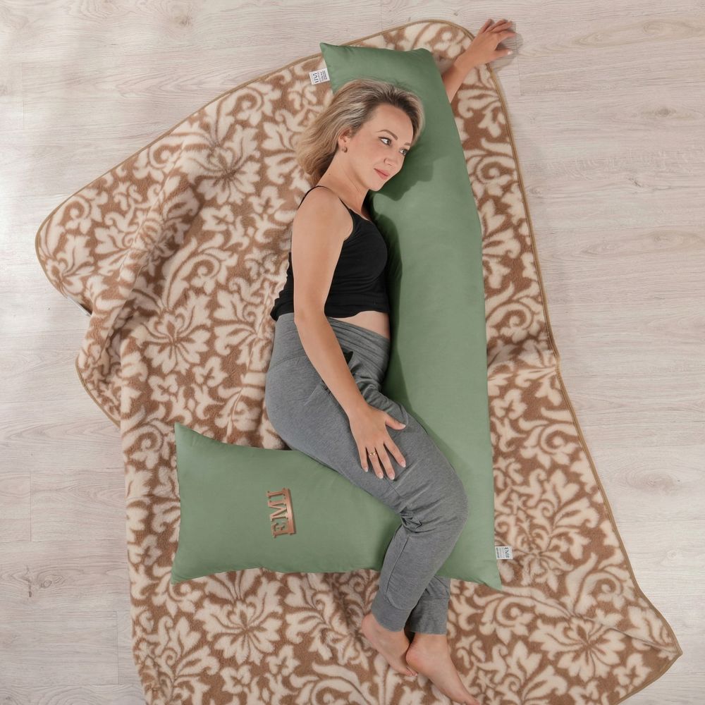 zelena_obliečka_na_tehotensky_vankuš